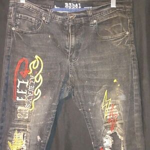 Men's Rebel jeans distressed